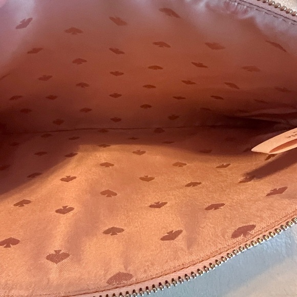 Kate spade ♠️ large tassel pouch logo rose pink - Picture 7 of 9